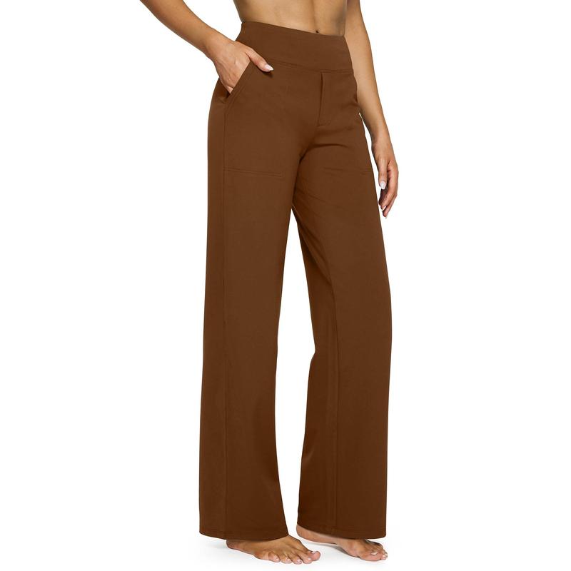 ⚡ Women’s High-Waisted Flare Pants with Pockets