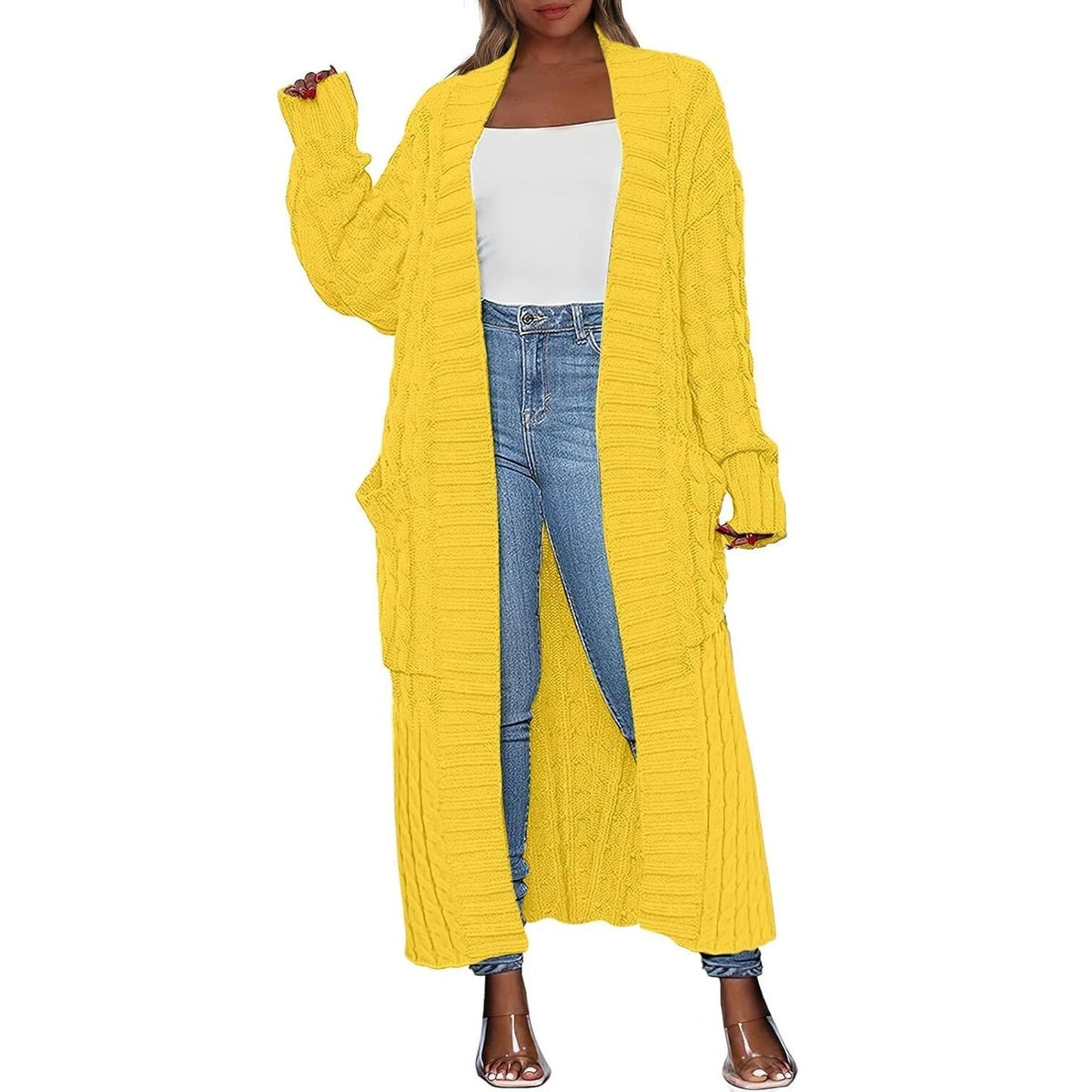 Women’s Oversized Long Cardigan 2026 – Cozy Knitted Coat