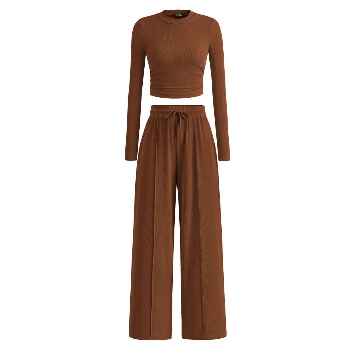 🔥Last Day 89% OFF🔥Women's Winter 2-Piece Set – Warm Top & Wide-Leg Pants