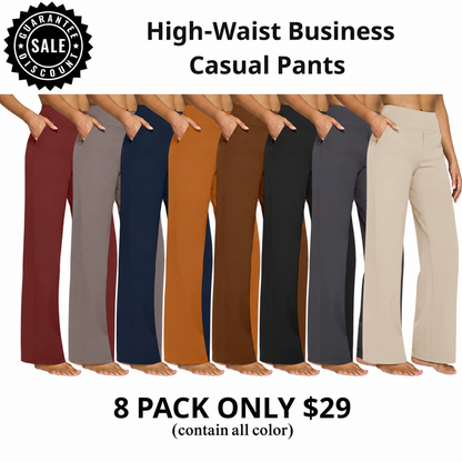 ⚡ Women’s High-Waisted Flare Pants with Pockets