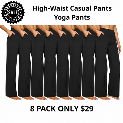 ⚡ Women’s High-Waisted Flare Pants with Pockets