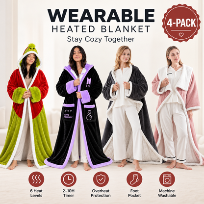 🔥 Heated Sherpa Wrap with Foot Pocket🔥Overheat Protection & Auto Shut-Off