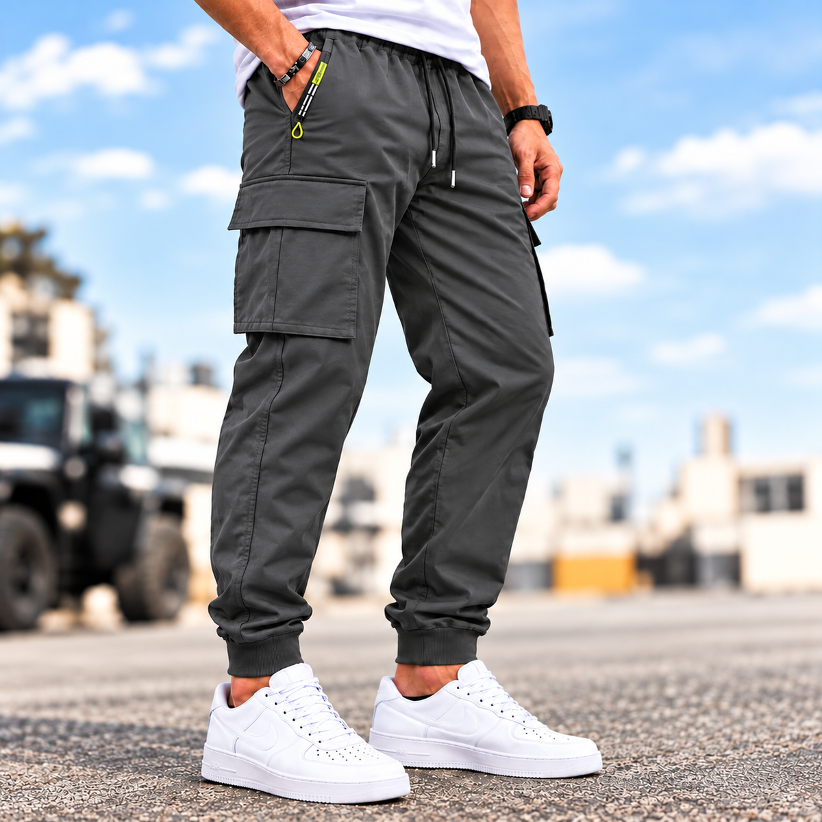 💚 BESTSELLER | 8PCS $25.99| Men’s Multi-Pocket Cargo Jogger Pants