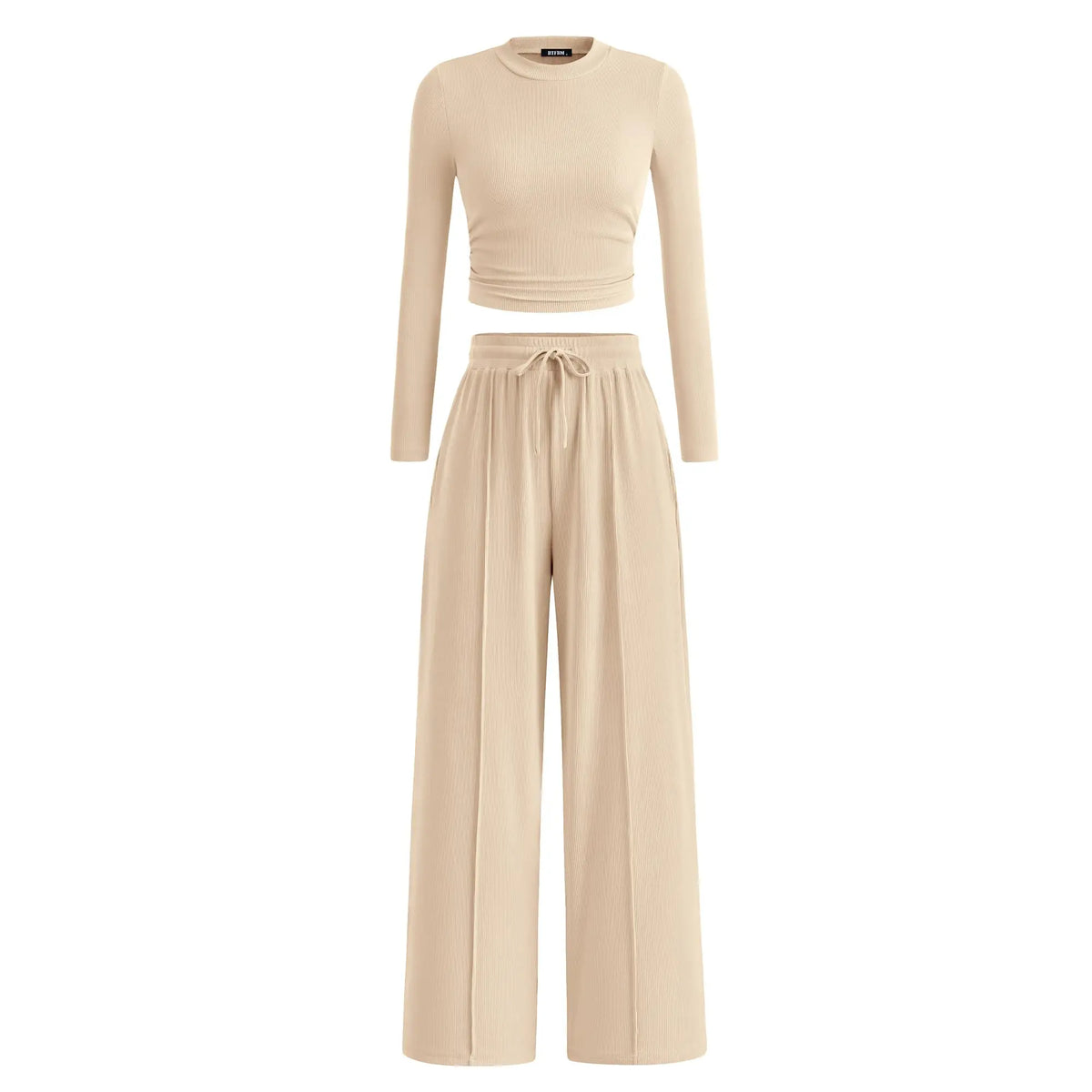 🔥Last Day 89% OFF🔥Women's Winter 2-Piece Set – Warm Top & Wide-Leg Pants