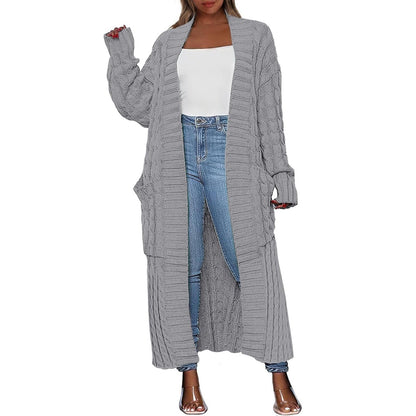 Women’s Oversized Long Cardigan 2026 – Cozy Knitted Coat