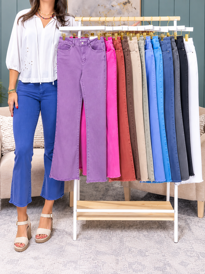 ⚡FINAL SALE 🔥Women'S High-Waisted Cropped Flared Pants
