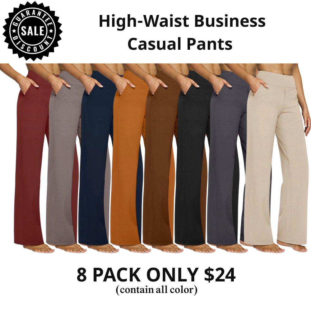 ⚡- Women’s Wide-Leg Pants with Pockets
