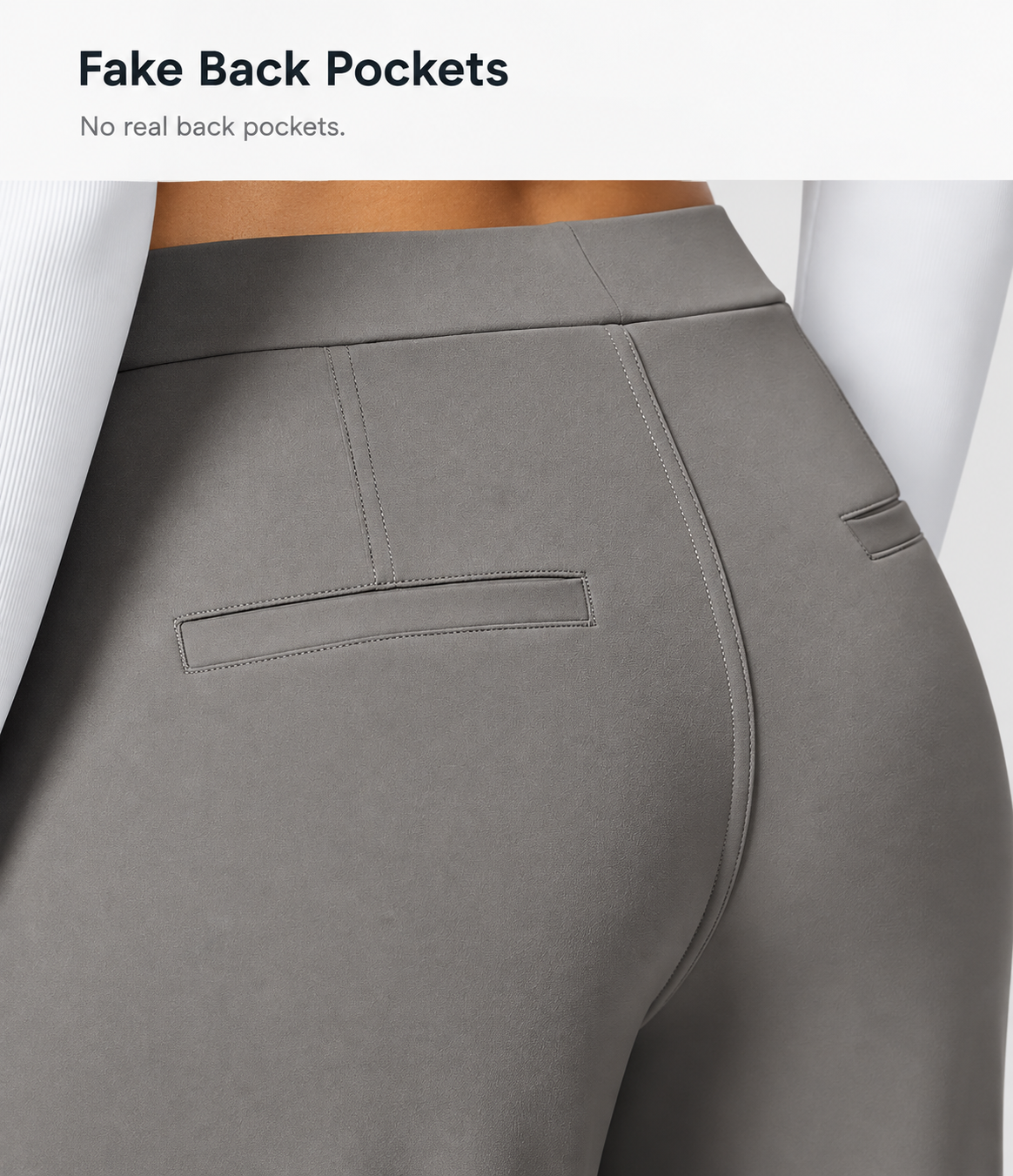 High Waisted Side Pocket Straight Leg Work Pants