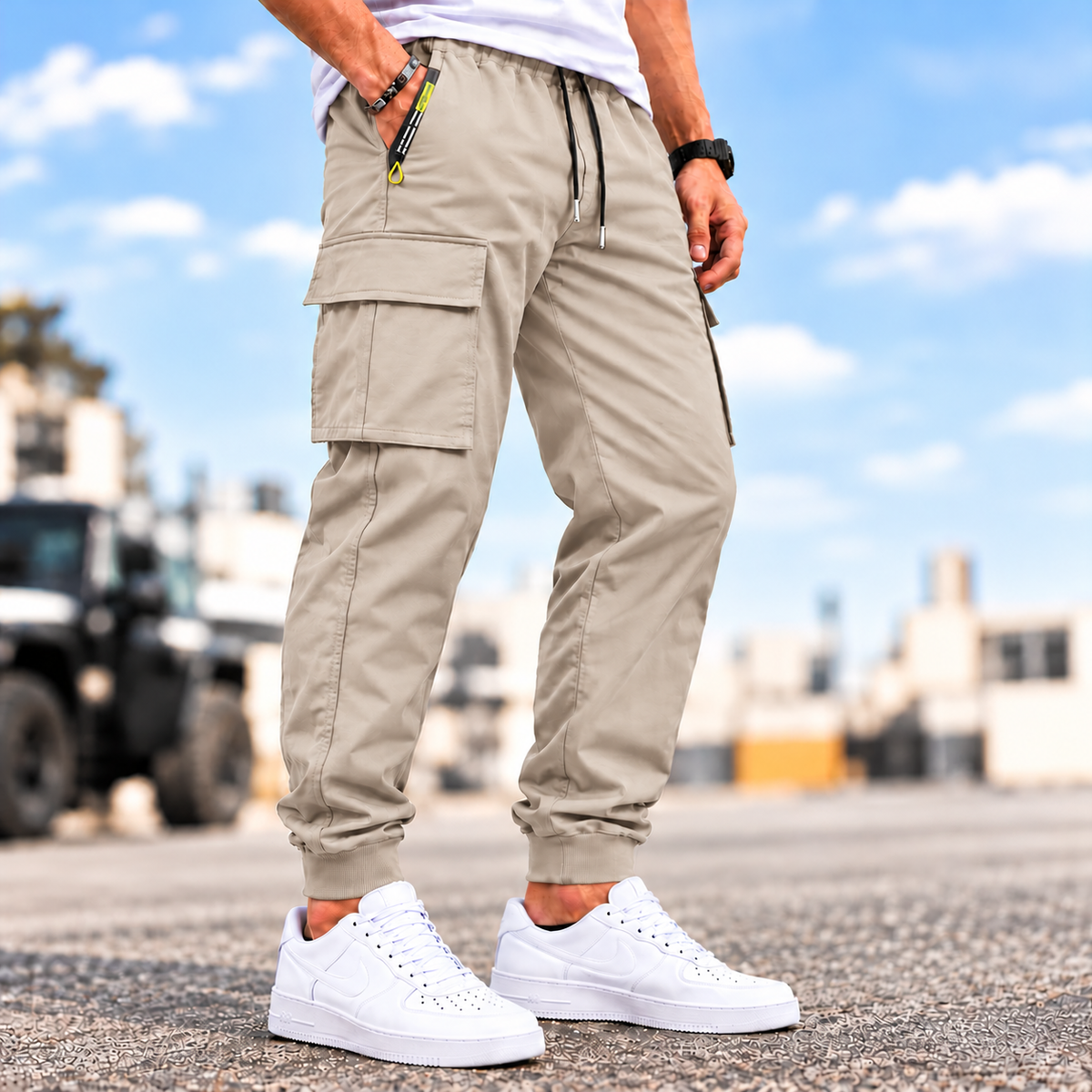 💚 BESTSELLER | 8PCS $25.99| Men’s Multi-Pocket Cargo Jogger Pants