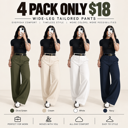 Women's High-Waisted Wide Leg Bottoms