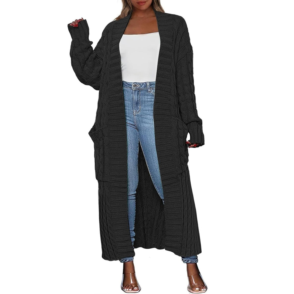 Women’s Long Cardigan 2026 – Oversized Knitted Coat