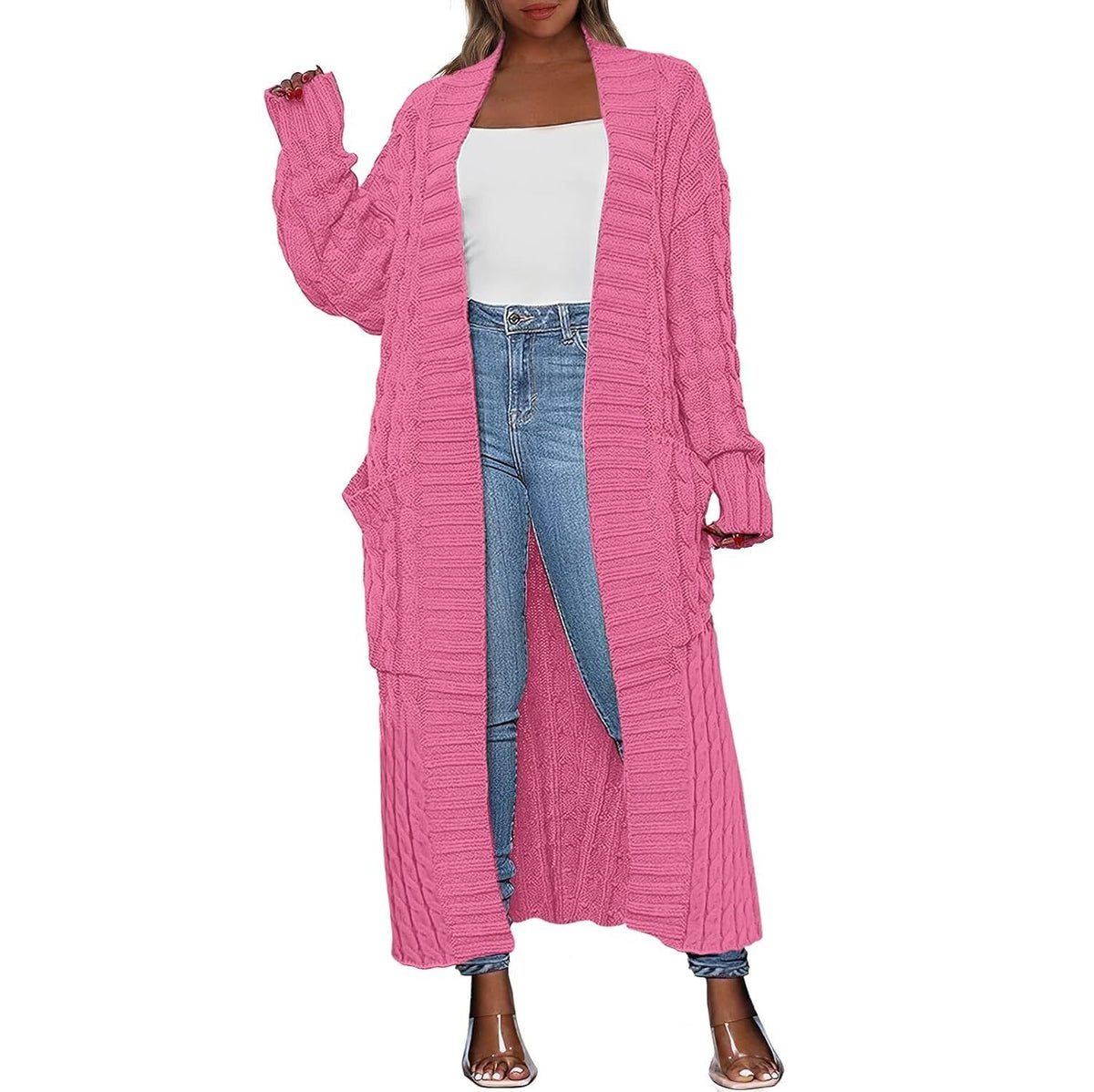 Women’s Oversized Long Cardigan 2026 – Cozy Knitted Coat