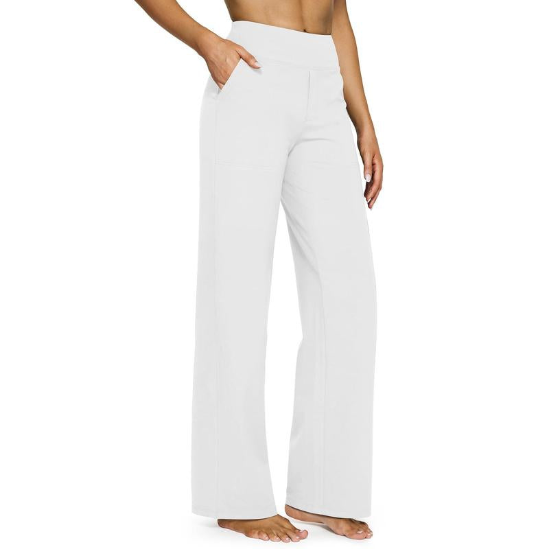 ⚡ Women’s High-Waisted Flare Pants with Pockets