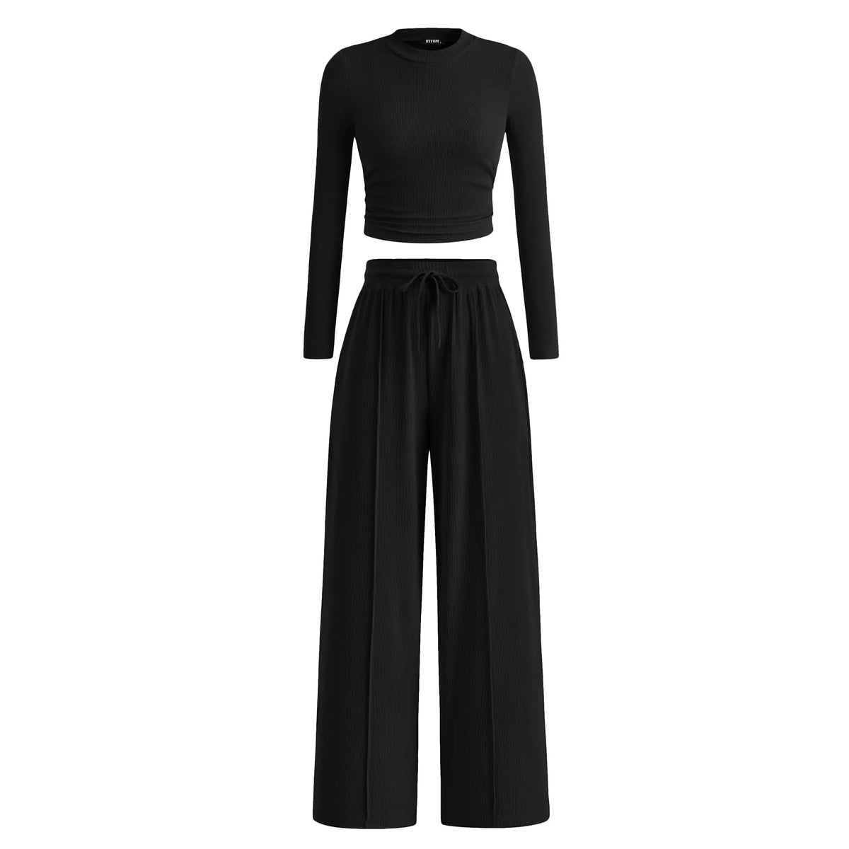 🔥Last Day 89% OFF🔥Women's Winter 2-Piece Set – Warm Top & Wide-Leg Pants