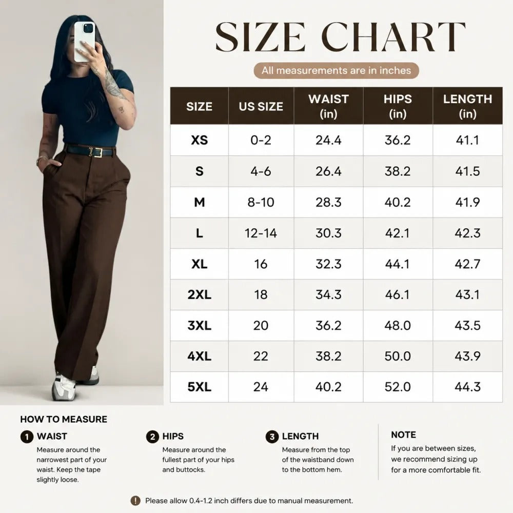 Women's High-Waisted Wide Leg Bottoms