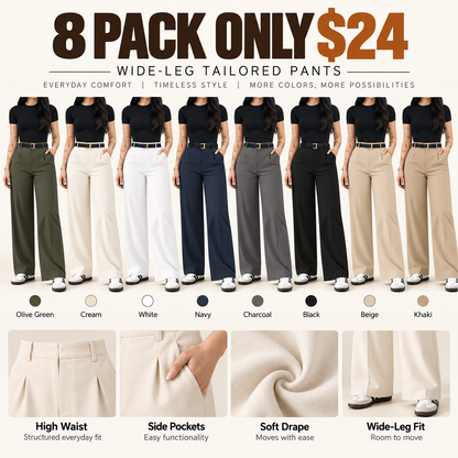 Women's High-Waisted Wide Leg Bottoms