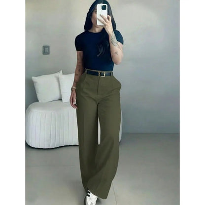 Women's High-Waisted Wide Leg Bottoms