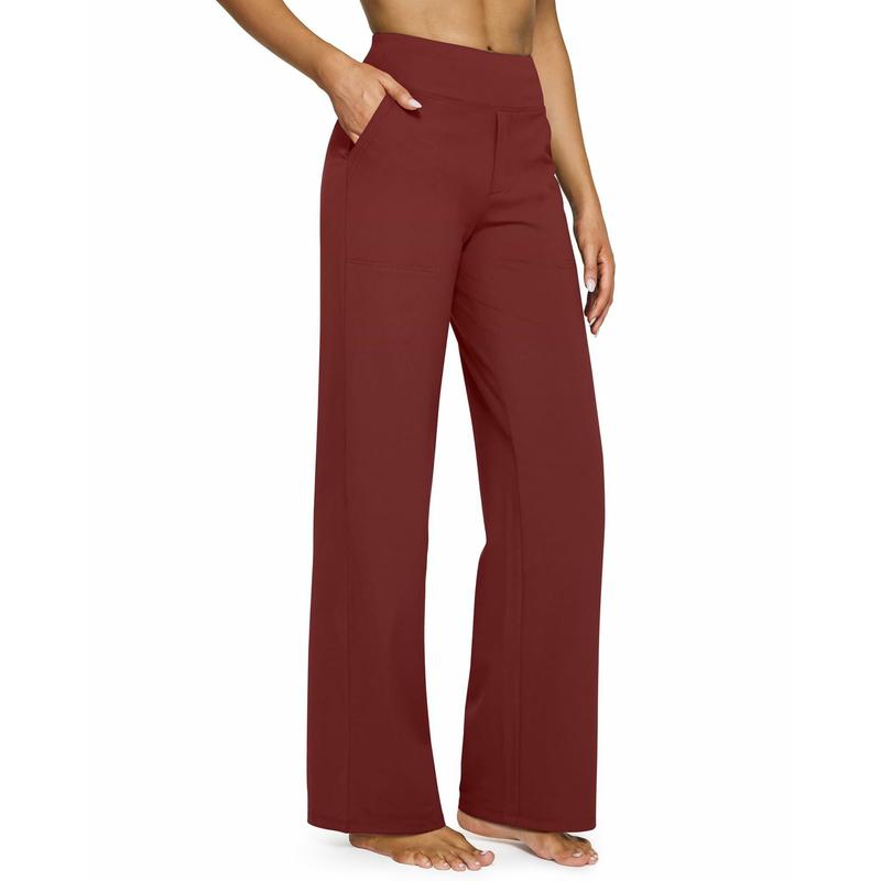 ⚡ Women’s High-Waisted Flare Pants with Pockets