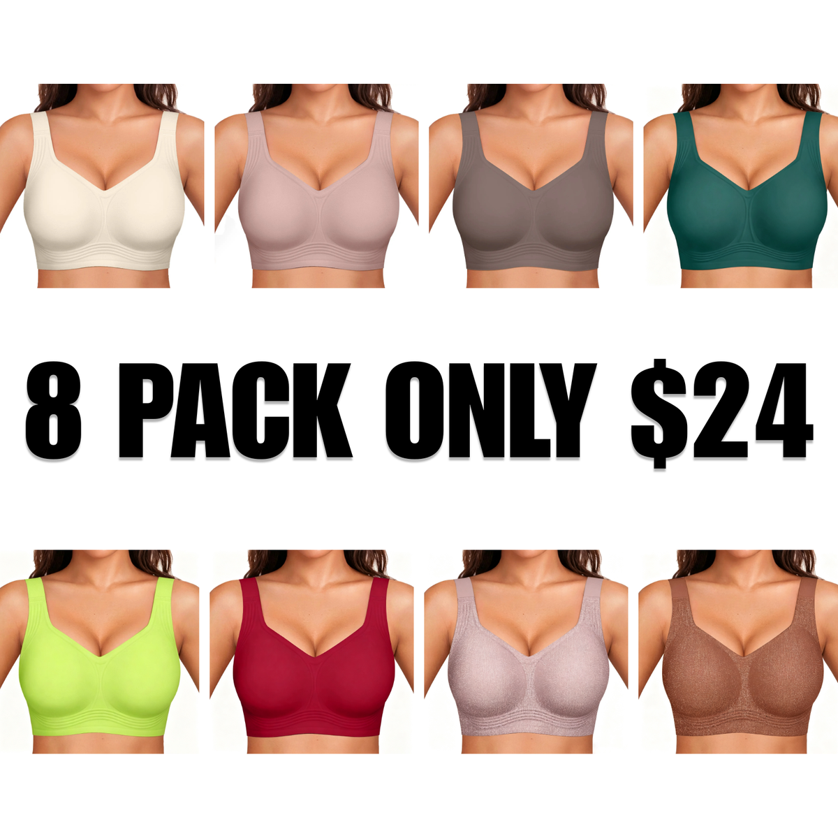 Women'S Comfortable Wire-Free Bra