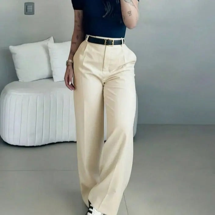 Women's High-Waisted Wide Leg Bottoms