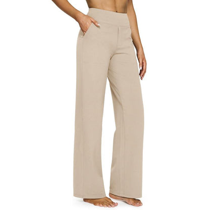 ⚡ Women’s High-Waisted Flare Pants with Pockets