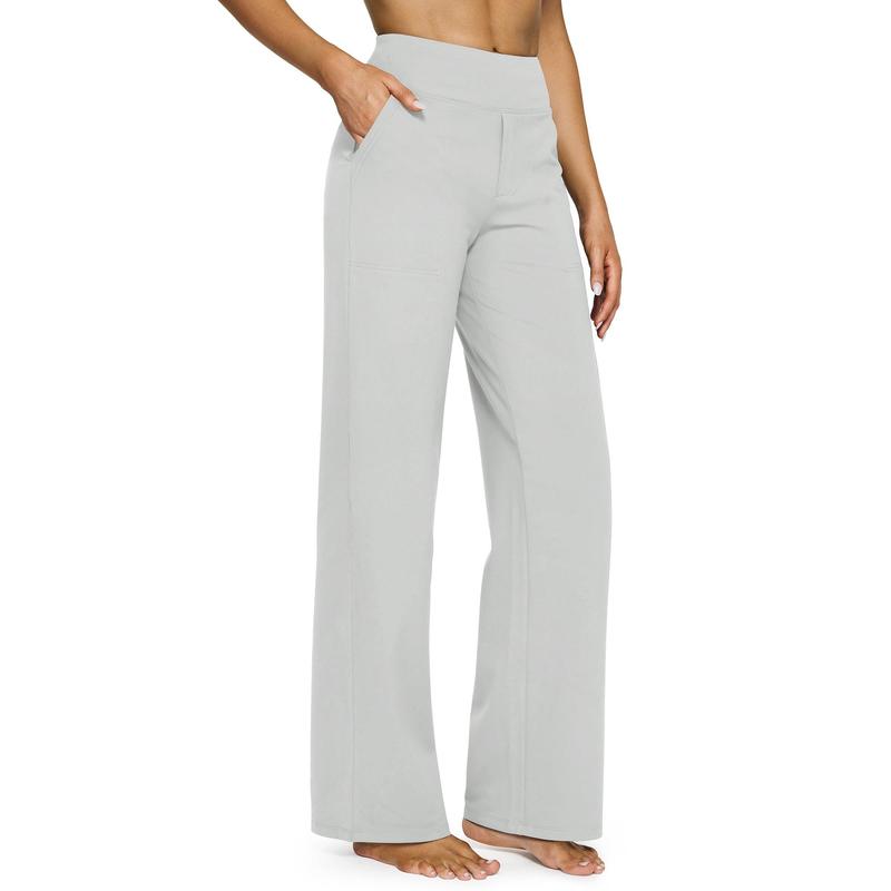 ⚡ Women’s High-Waisted Flare Pants with Pockets