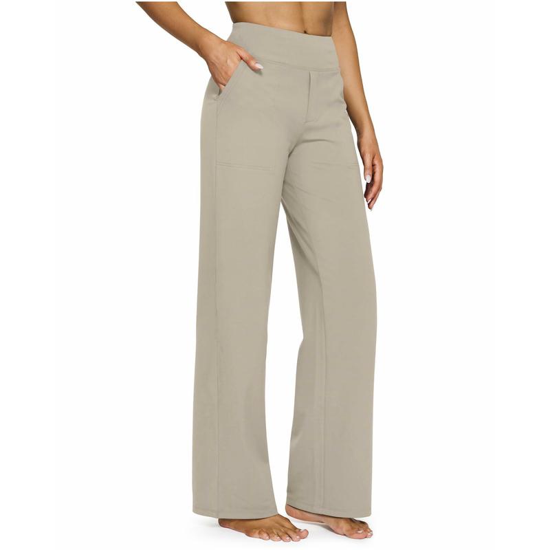 ⚡ Women’s High-Waisted Flare Pants with Pockets