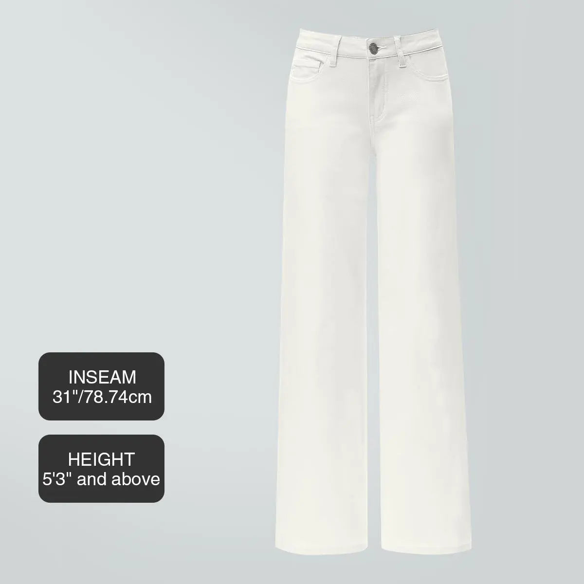 Mid-to-low waist loose--fitting jeans, BBL, spring fashion everyday outfit.