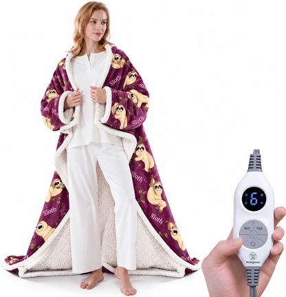 🔥 Heated Sherpa Wrap with Foot Pocket🔥Overheat Protection & Auto Shut-Off
